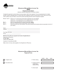 Form MMM &quot;Micaceous Mineral Mines License Tax&quot; - Montana, Page 3