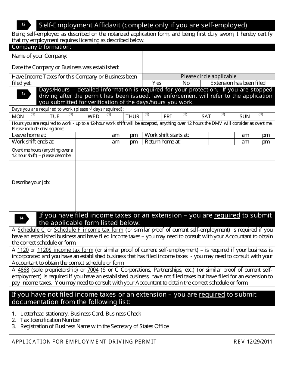 Application for Nebraska Employment Driving Permit - Support - Nebraska, Page 5