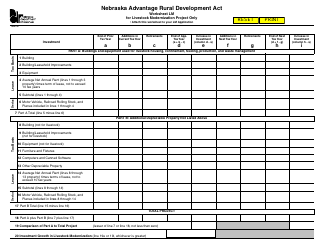 Document preview: Worksheet LM Worksheet for Livestock Modernization Project Only - Nebraska