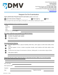 Document preview: Form DLD23 Request for Re-examination - Nevada