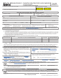 Document preview: Form 50G Schedule II County/City Lottery Sales Outlet Location Application - Nebraska