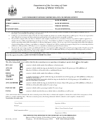 Document preview: Form DI-140 Law Enforcement Officer's Report Relating Toimplied Consent - Maine