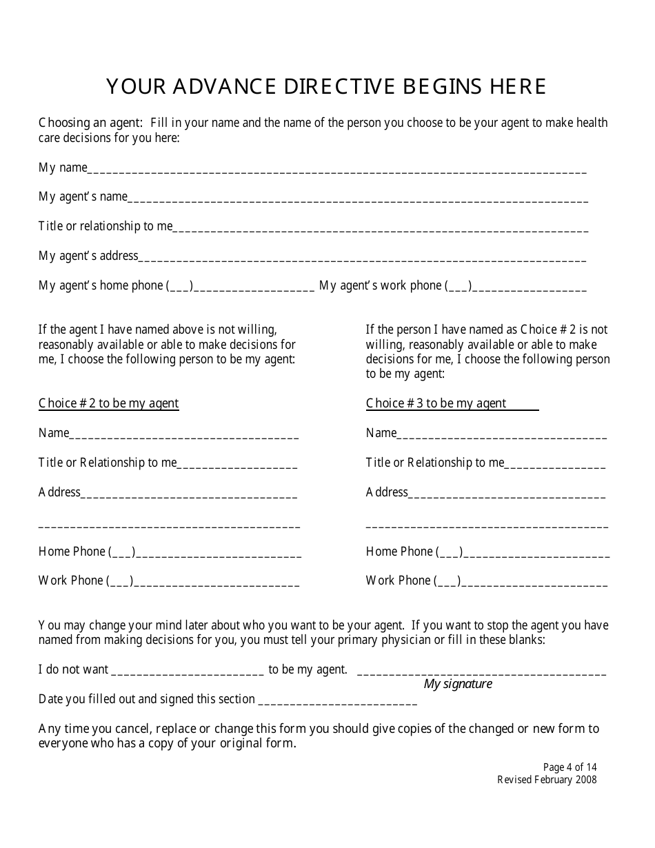 Maine Advance Directive Form Fill Out, Sign Online and Download PDF