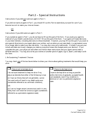 Advance Directive Form - Maine, Page 6