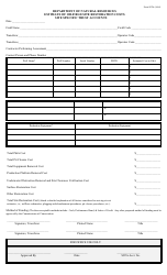 Form SSTA (9604) Site Specific Trust Accounts - Louisiana