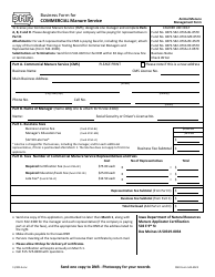 DNR Form 542-4022 &quot;Business Form for Commercial Manure Service&quot; - Iowa