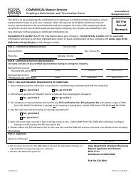 Document preview: DNR Form 542-4023 Commercial Manure Services Employee Substitution and Termination Form - Iowa