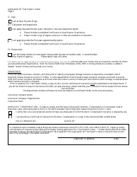 Application for Tree Expert License - Maryland, Page 2