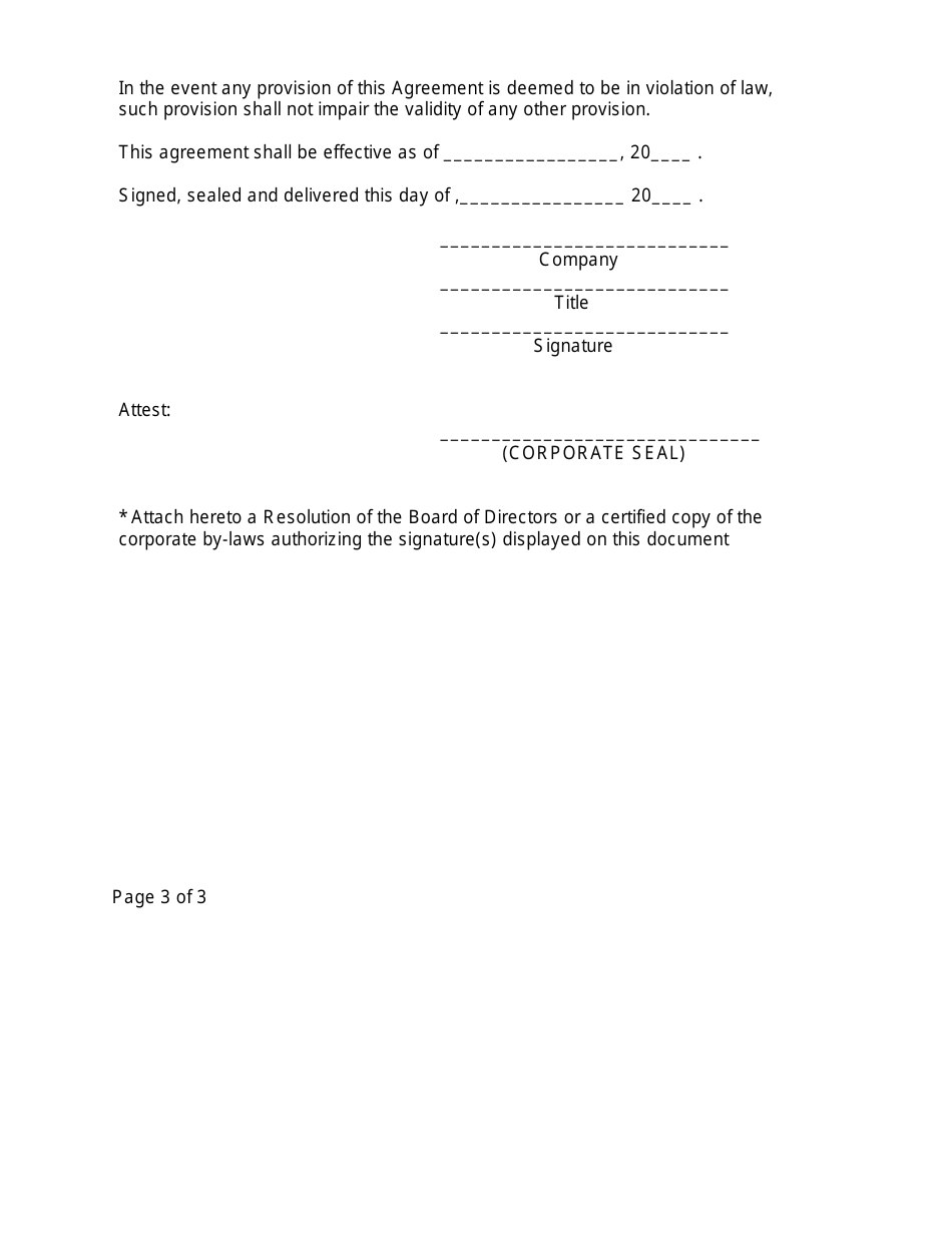 Form SI-01 Self-insurers Guarantee Agreement - Kentucky, Page 3