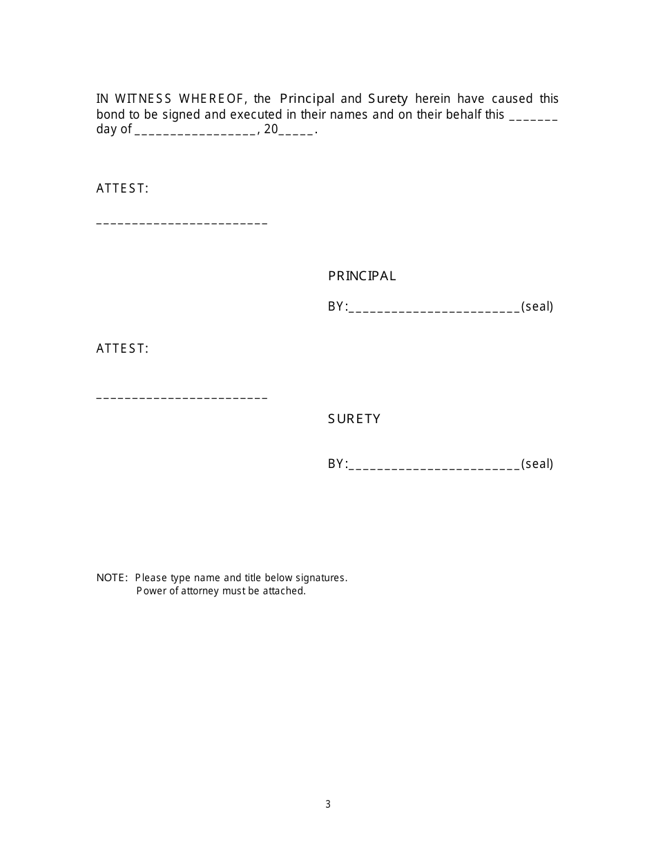 Form SI-03 Continuous Bond - Kentucky, Page 3
