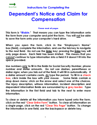 Form WC18 Dependent&#039;s Notice and Claim for Compensation - Colorado