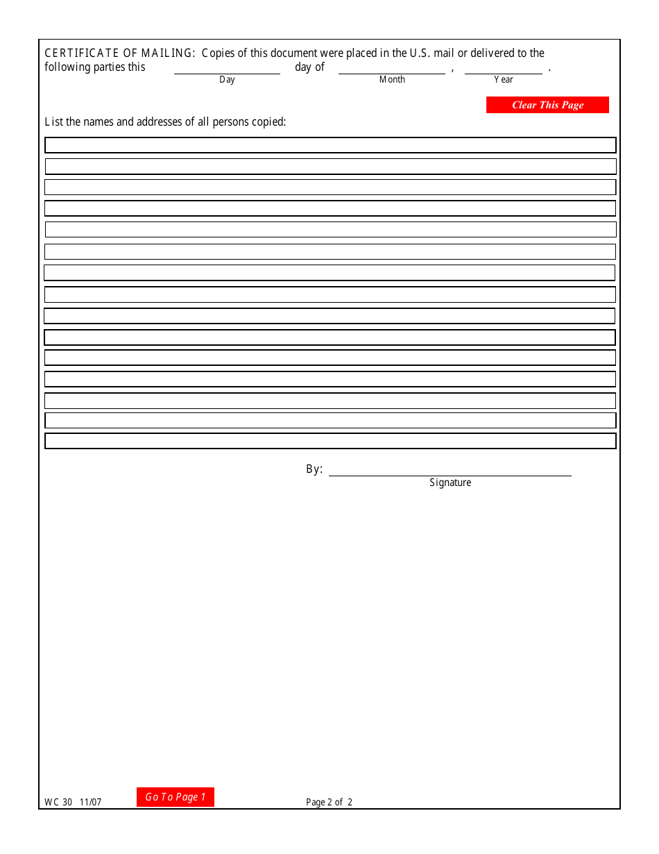Form WC30 Designated Health Care Provider Disclosure Form - Colorado, Page 4