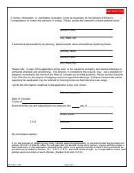 Form WC35 Application for Indigent Determination (Hearing Transcript) - Colorado, Page 4