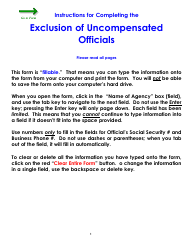 Form WC44 &quot;Exclusion of Uncompensated Public Officials&quot; - Colorado