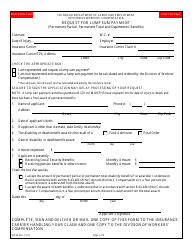 Form WC62 Request for Lump Sum Payment - Colorado