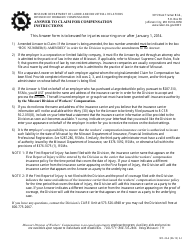 Document preview: Form WC-22-A Answer to Claim for Compensation - Missouri