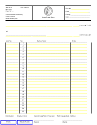 Document preview: Form AOC-013 Juror Strike Sheet - Kentucky