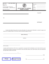 Document preview: Form AOC-110 Appointment of Warning Order Attorney - Kentucky
