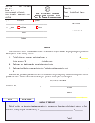 Document preview: Form AOC-198 Small Claims Post-judgment Motion/Order Requiring Losing Party to Answer Interrogatories - Kentucky