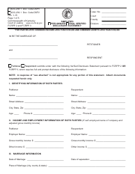 Form AOC-238.1 (AOC-239.1) Simplified / Preliminary / Final Verified Disclosure Statement - Kentucky