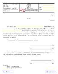 Document preview: Form AOC-240 Notice of Filing Domestic Relations Commissioner's Report / Master Commissioner's Report - Kentucky