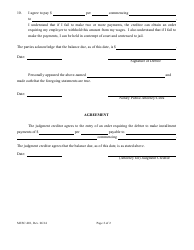 Form MJ/SC-001 Affidavit and Agreement - Maine, Page 2