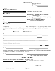 Document preview: Form PA-010 Defendant's Motion - Maine