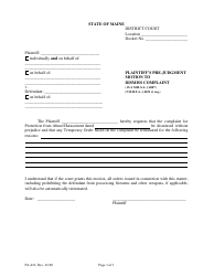 Document preview: Form PA-012 Plaintiff's Pre-judgment Motion to Dismiss Complaint - Maine