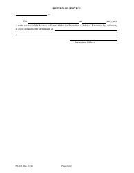 Form PA-013 &quot;Motion to Extend Order for Protection&quot; - Maine, Page 2