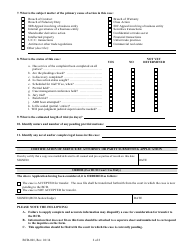 Form BCD-001 Application for Transfer to Business and Consumer Docket - Maine, Page 2