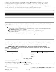 Form FM-062 Motion to Modify - Maine, Page 2