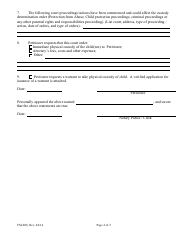 Form FM-008 Petition for Expedited Enforcement of Child Custody Determination - Maine, Page 2