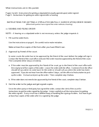 Instructions for Form FOC10, FOC10A, FOC52, FOC52A &quot;Uniform Child Support Order&quot; - Michigan, Page 3