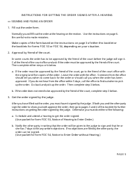 Instructions for Form FOC10, FOC10A, FOC52, FOC52A &quot;Uniform Child Support Order&quot; - Michigan, Page 5