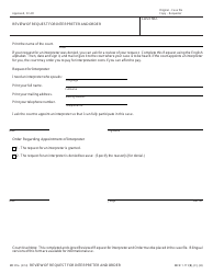 Document preview: Form MC81A Review of Request for Interpreter and Order - Michigan