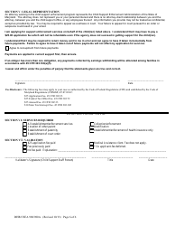 Form DHR/CSEA980/980A Application for Support Enforcement Services - Maryland, Page 6