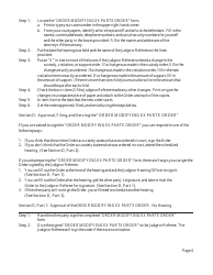 Instructions for Changing an Ex Parte Order - Michigan, Page 4