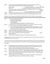 Instructions for Changing an Ex Parte Order - Michigan, Page 5