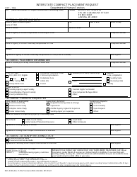 Form DHS-4332 (ICPC-100A) &quot;Interstate Compact Placement Request&quot; - Michigan
