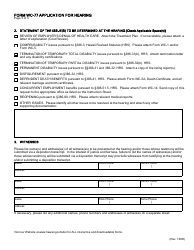 Form WC-77 Application for Hearing - Hawaii, Page 3