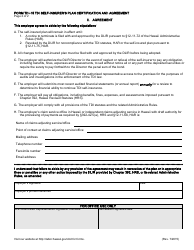Form TDI-15 Tdi Self-insurer&#039;s Plan Certification and Agreement - Hawaii, Page 4
