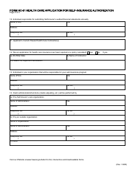 Form HC-61 Health Care Application for Self-insurance Authorization - Hawaii, Page 3