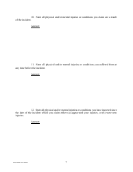 Form 1C-P-526 &quot;Interrogatories to Plaintiff (Slip/Trip/Fall)&quot; - Hawaii, Page 7