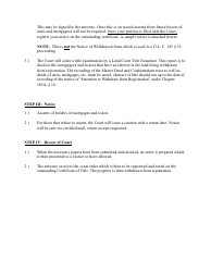 &quot;Outline and Form for Withdrawal From Registration&quot; - Massachusetts, Page 2