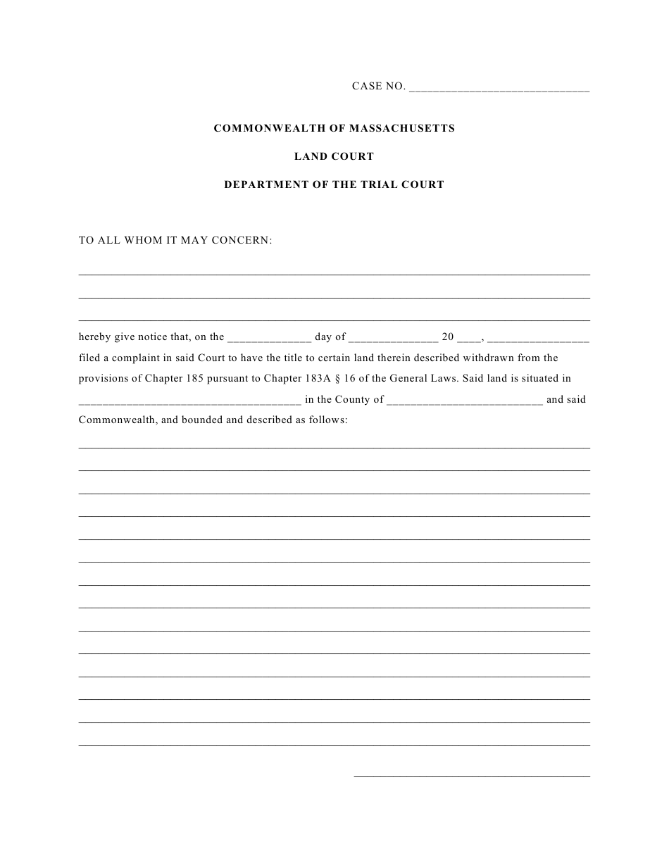Outline and Form for Withdrawal From Registration - Massachusetts, Page 3