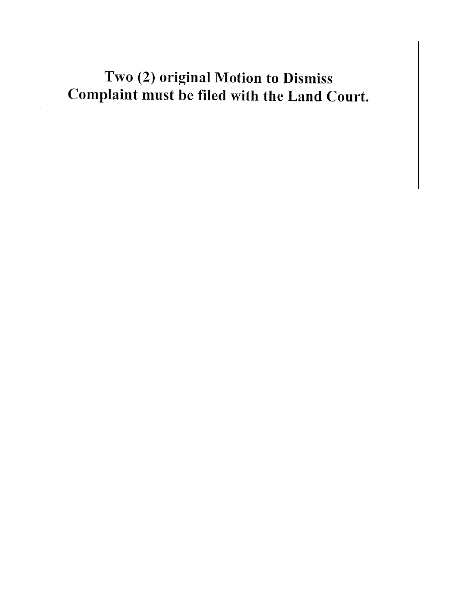 Motion to Dismiss Complaint Pursuant to Servicemembers Civil Relief Act - Massachusetts, Page 1