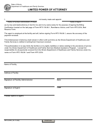 Document preview: Form HFS2316 Limited Power of Attorney - Illinois