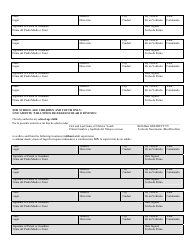 Form CCL034-SPA &quot;Parental Permission Form for off-Premise Trips&quot; - Kansas (English/Spanish), Page 2