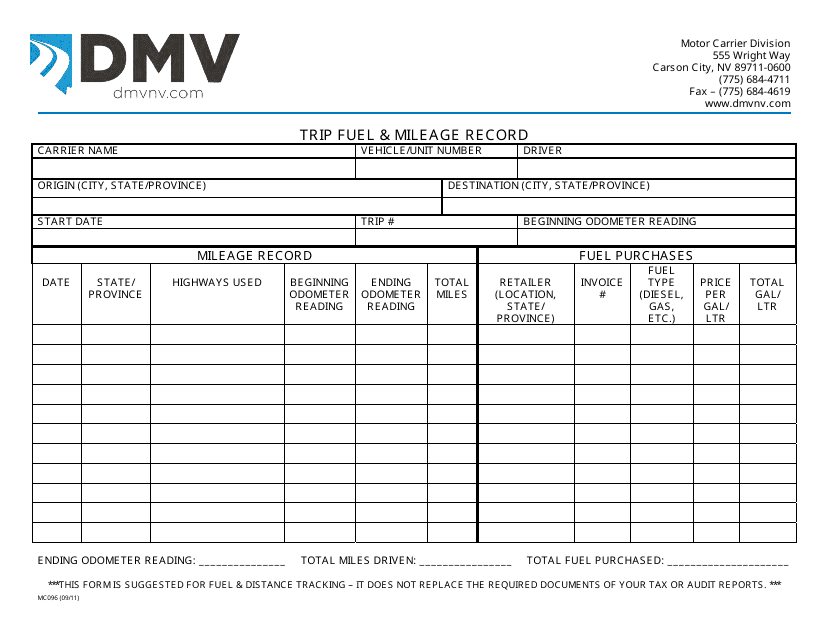 Form MC096  Printable Pdf