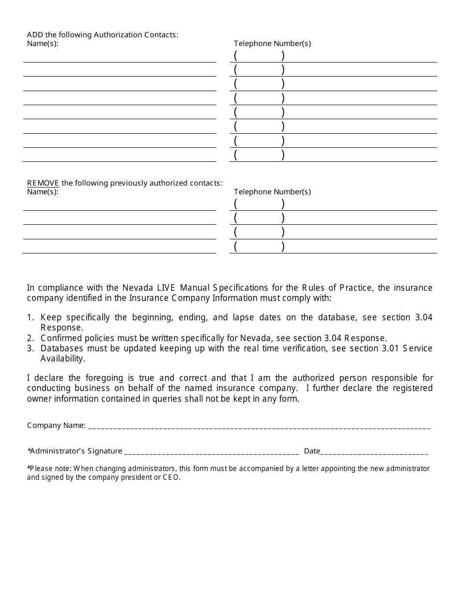 Form NVL009 Download Fillable PDF or Fill Online Nevada Live ...